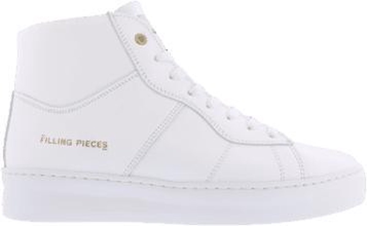 Filling Pieces Mid Plain Court Unisex maat 40 Wit - Schoenen.nl