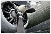 Vliegtuig propellor - Foto op Akoestisch paneel - 90 x 60 cm