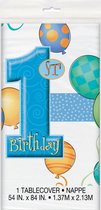 feestzakjes 1e verjaardag blauwe ballonnen - 8 stuks