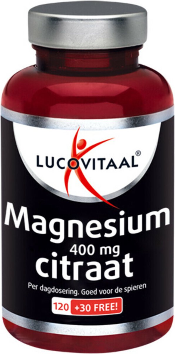 Goedkoopste 3x Lucovitaal Magnesium Citraat 400mg 150 tabletten