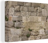 Toile de mur en pierre ancienne de maçonnerie 40x30 cm - petit - Tirage photo sur toile (Décoration murale salon / chambre)