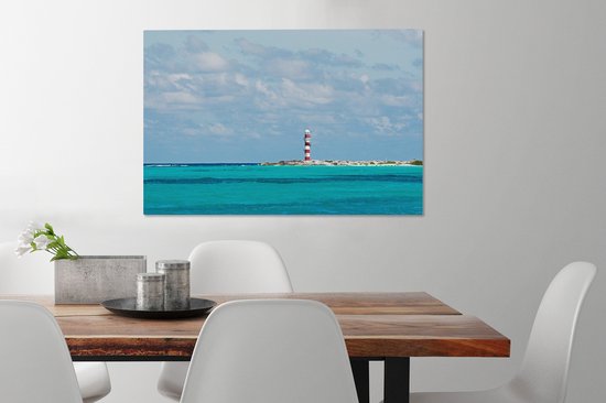 Phare de Cancun au Mexique toile 90x60 cm - Tirage photo sur toile (Décoration murale salon / chambre)