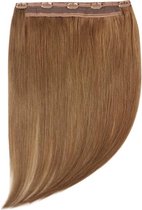 Remy Human Hair extensions Quad Weft straight 15 - bruin 6#