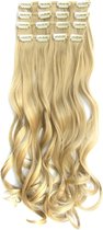 Clip in hair extensions 7 set wavy blond - 24#