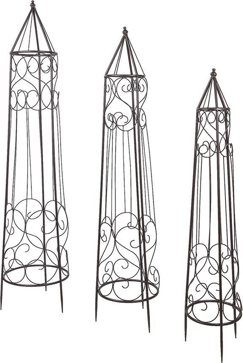 Relaxdays Uitschuifbaar Plantenklimrek Set Van 3 - Houten Trellis 180x90 Cm Wit Voor Tuin & Balkon
