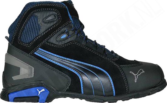 PUMA Rio Black Mid 632250-43 Chaussures montantes de sécurité S3 Pointure (EU): 43 noir, bleu 1 pc(s)