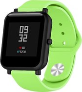 Siliconen Smartwatch bandje - Geschikt voor  Xiaomi Amazfit Bip sport band - lichtgroen - Horlogeband / Polsband / Armband
