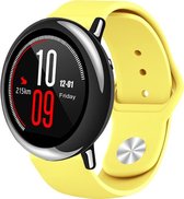 Siliconen Smartwatch bandje - Geschikt voor  Xiaomi Amazfit Pace sport band - geel - Horlogeband / Polsband / Armband