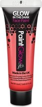 Paintglow schmink glow in the dark rood 12 ml