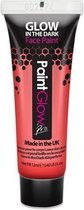 Paintglow schmink glow in the dark rood 12 ml