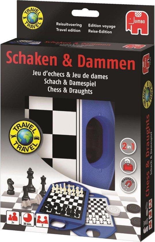 Afbeelding van het spel Schaakspel en Damspel Reiseditie - Reisspel