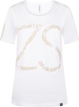 Zoso T-shirt Jenny 214 White Sand 0016 0007 Dames Maat - M