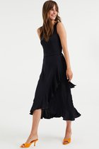 WE Fashion Dames maxi-jurk met volant