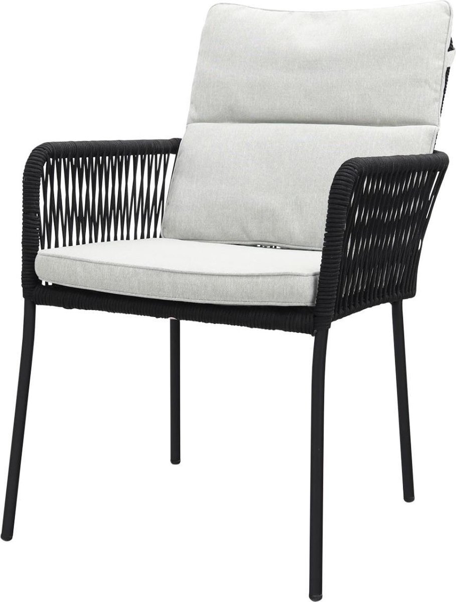 Teresa dining rope tuinstoel - Black