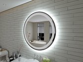 Viidako - Peilii Badkamerspiegel met LED verlichting – Anti Condens - Mat Zwart – 3 LED standen – Hip design – Goede kwaliteit
