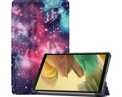 Hoes - Geschikt voor Samsung Galaxy Tab A7 Lite - Dun & Stevig - Trifold Bookcase - Hard Cover - Hardcover Book Case - Tablet Hoesje - Galaxy