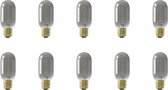 CALEX - LED Lamp 10 Pack - LED Buislamp - Filament - E27 Fitting - Dimbaar - 4W - Warm Wit 2100K - Titanium