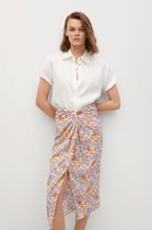 Mango Rok Bedrukte Rok Met Knoop 17000757 81 Dames Maat - XS