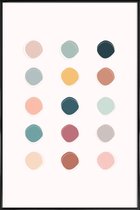 JUNIQE - Poster in kunststof lijst Colour Palette -40x60 /Kleurrijk