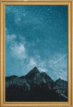 JUNIQE - Poster met houten lijst Dream Of Falling Stars