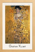 JUNIQE - Poster in houten lijst Klimt - Portrait of Adele Bloch-Bauer