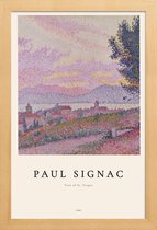 JUNIQE - Poster met houten lijst Signac - View of St. Tropez -13x18