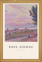 JUNIQE - Poster in houten lijst Signac - View of St. Tropez -20x30
