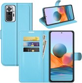 Book Case - Xiaomi Redmi Note 10 Pro Hoesje - Lichtblauw