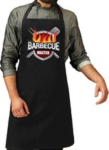Barbecue master schort / keukenschort zwart voor heren - kookschorten / bbq schorten