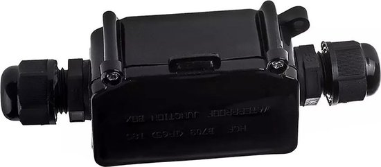 Kabelverbinder – Nicron Thermin – Rechte Connector – Waterdicht IP65 – 3 Aderig – Mat Zwart