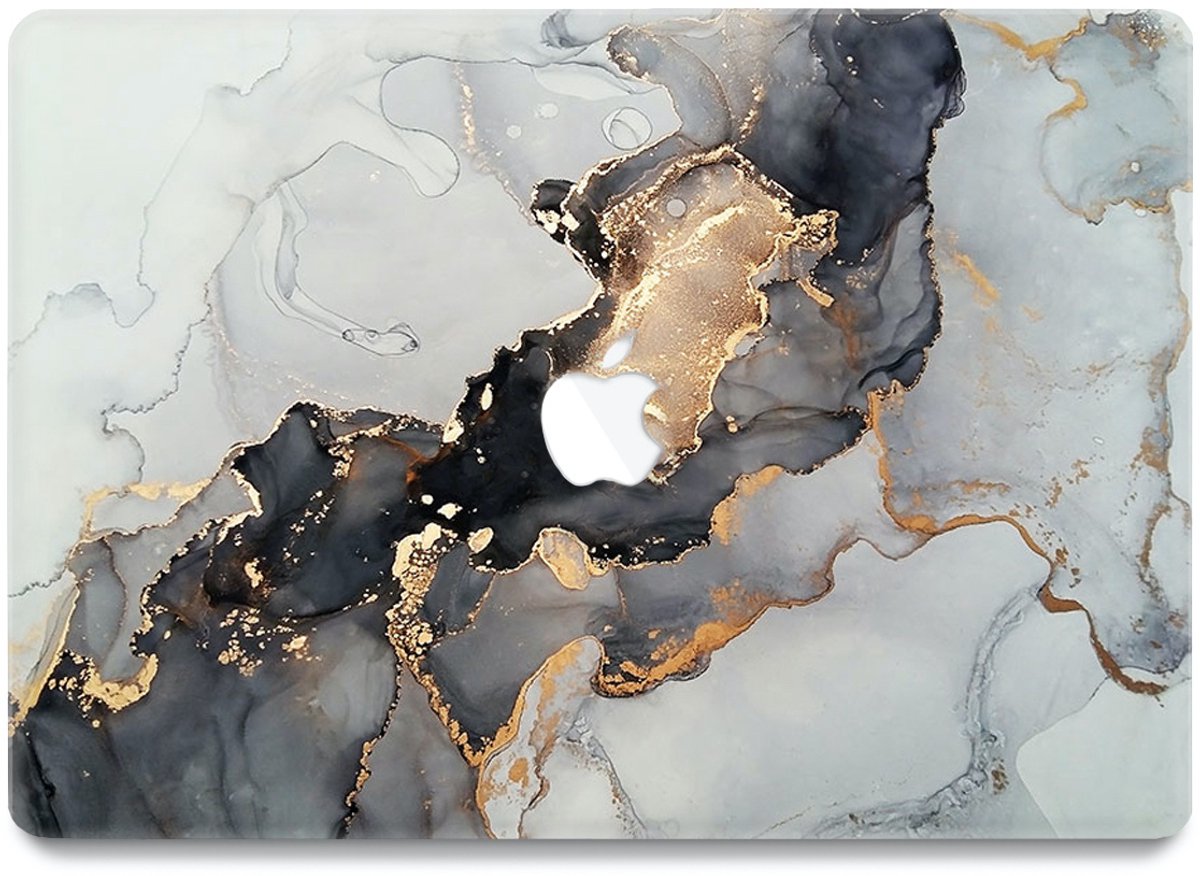Lunso Geschikt voor MacBook Air 13 inch (2010-2017) cover hoes - case - Marble Magnus