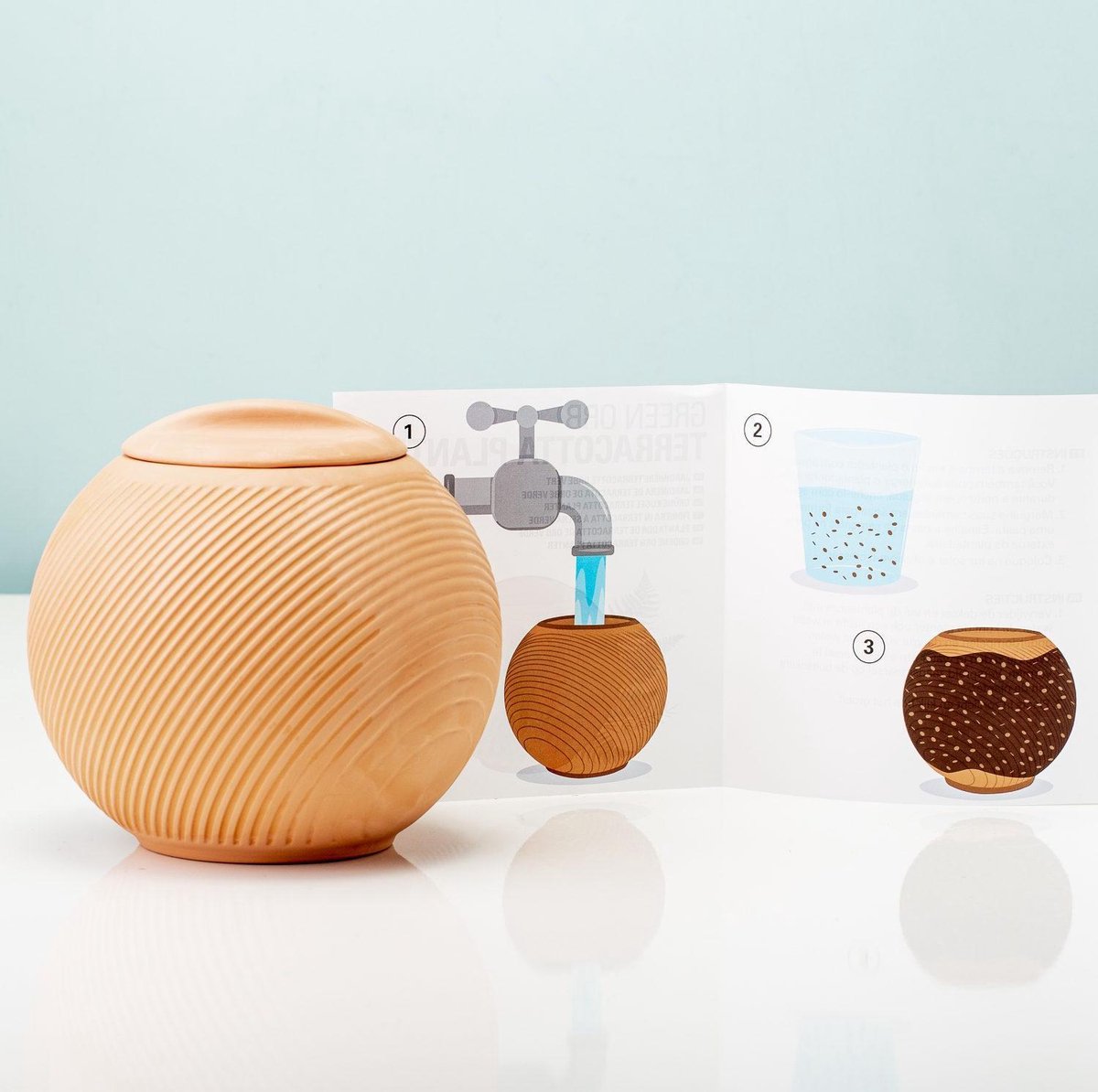 Green Orb Terracotta Planter Tuinieren Plantenpot