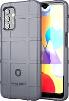 Samsung Galaxy A32 5G Hoesje - Mobigear - Rugged Shield Serie - TPU Backcover - Grijs - Hoesje Geschikt Voor Samsung Galaxy A32 5G
