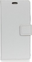 Alcatel 5 Hoesje - Mobigear - Classic Serie - Kunstlederen Bookcase - Wit - Hoesje Geschikt Voor Alcatel 5
