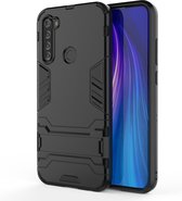 Xiaomi Redmi Note 8T Hoesje - Mobigear - Armor Stand Serie - Hard Kunststof Backcover - Zwart - Hoesje Geschikt Voor Xiaomi Redmi Note 8T