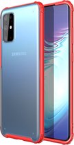 Samsung Galaxy S20 Ultra Hoesje - Mobigear - Shockproof Serie - Hard Kunststof Backcover - Rood - Hoesje Geschikt Voor Samsung Galaxy S20 Ultra