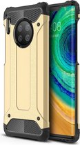 Huawei Mate 30 Pro Hoesje - Mobigear - Outdoor Serie - Hard Kunststof Backcover - Goud - Hoesje Geschikt Voor Huawei Mate 30 Pro