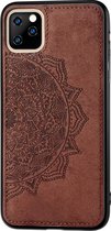 Apple iPhone 11 Pro Max Hoesje - Mobigear - Mandala Serie - Hard Kunststof Backcover - Bruin - Hoesje Geschikt Voor Apple iPhone 11 Pro Max
