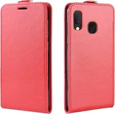 Samsung Galaxy A20e Hoesje - Mobigear - Serie - Kunstlederen Flipcase - Rood - Hoesje Geschikt Voor Samsung Galaxy A20e