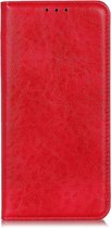 OPPO Reno Z Hoesje - Mobigear - Cowboy Serie - Kunstlederen Bookcase - Rood - Hoesje Geschikt Voor OPPO Reno Z