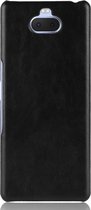 Sony Xperia 10 Plus Hoesje - Mobigear - Excellent Serie - Hard Kunststof Backcover - Zwart - Hoesje Geschikt Voor Sony Xperia 10 Plus