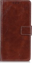 HONOR 20 Lite Hoesje - Mobigear - Basic Serie - Kunstlederen Bookcase - Bruin - Hoesje Geschikt Voor HONOR 20 Lite
