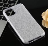 Mobigear Glitter Hardcase voor de iPhone 11 - Zilver