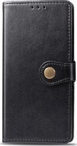 OnePlus 8 Pro Hoesje - Mobigear - Snap Button Serie - Kunstlederen Bookcase - Zwart - Hoesje Geschikt Voor OnePlus 8 Pro