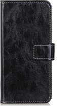 Apple iPhone 12 Mini Hoesje - Mobigear - Basic Serie - Kunstlederen Bookcase - Zwart - Hoesje Geschikt Voor Apple iPhone 12 Mini