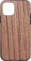 Mobigear Wood Look TPU Backcover voor de iPhone 12 (Pro) - Sandelhout