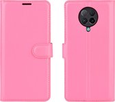 POCO F2 Pro Hoesje - Mobigear - Classic Serie - Kunstlederen Bookcase - Magenta - Hoesje Geschikt Voor POCO F2 Pro