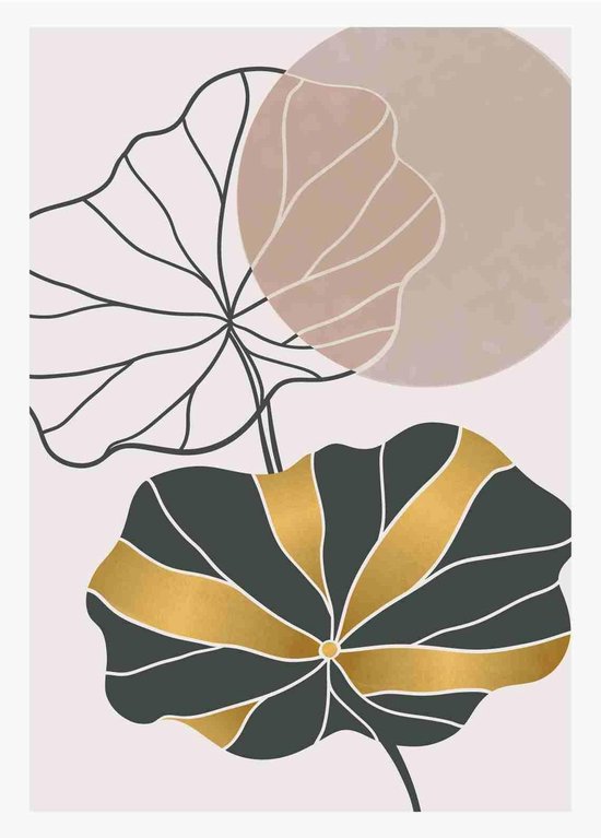 Conception de papier peint doré de luxe pour les impressions murales encadrées, les...