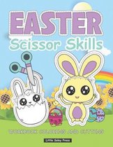 Easter Scissor Skills workbook coloring and cutting