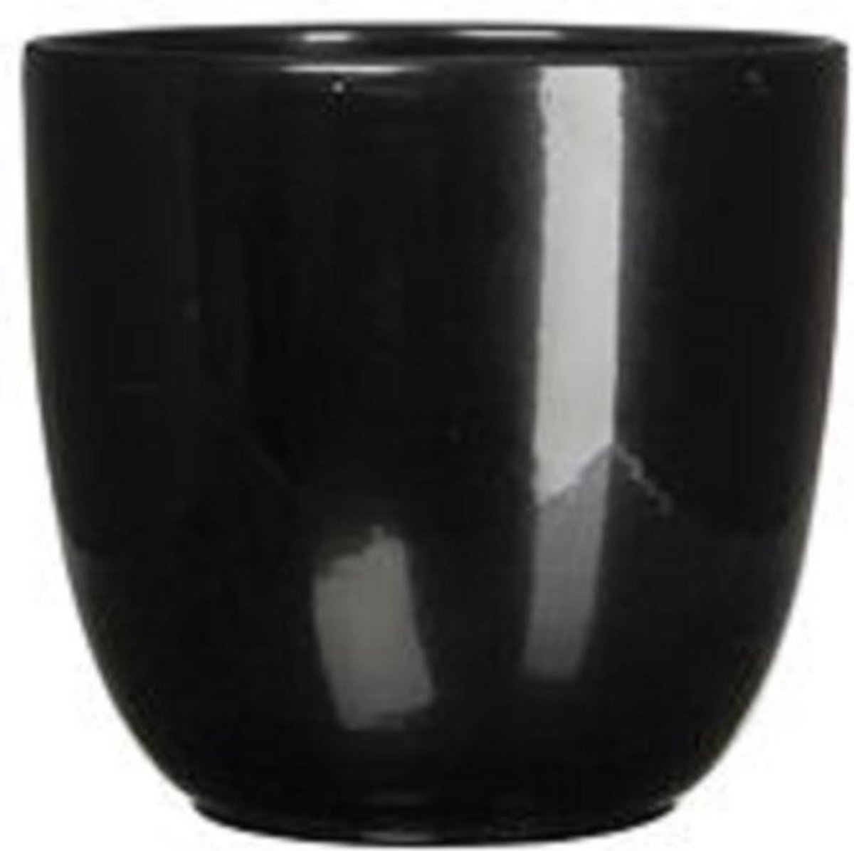 Pot En Céramique émaillée Noir D56cm H51cm